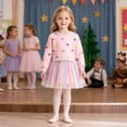 thumbnail image 3 of Lanbubble Girls Dresses Long Sleeve Sweat Party Dress Fall Clothes 3-7 Years, 3 of 6