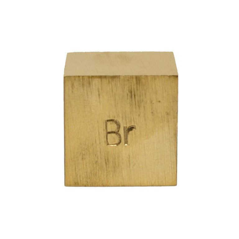 Density Cube, Brass (Br) with Element Stamp - 0.8 Inch (20mm) Sides - For  Density Investigation, Specific Gravity & Specific Heat Activities - Eisco