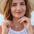 thumbnail image 2 of Beautlace Dainty Cross Necklace for Women,18K Gold Plated Faith Minimalist Celtic Cross Pendant Christmas Mother's Day Christian Jewelry Gifts for Her Mom Wife, 2 of 11