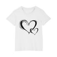 thumbnail image 3 of Zwiiyzr Toddler Kids Boys Girls Cotton Shirts for 3-10 Years Trendy Cute Round Neck Print Tee Short Sleeve Top White, 3 of 6