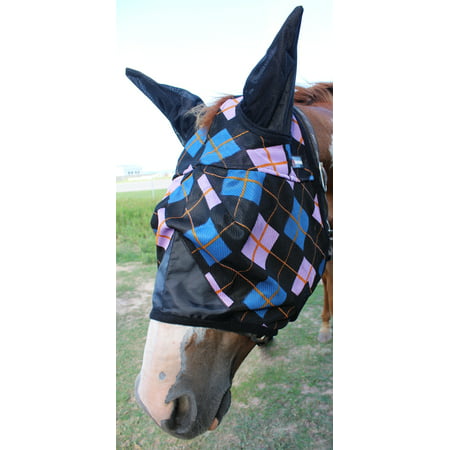 Equine Horse Fly Mask Summer Spring Airflow Mesh UV Mosquitoes  73299