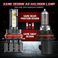 thumbnail image 4 of 6000K 9007 LED Headlight High&Low Beam + 9006 Fog lamp Bulbs Combo Kit For Ford Ranger 1998 1999 2000, 4 of 10