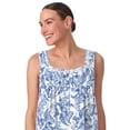 thumbnail image 4 of Aria Women's Sleeveless Long 100% Cotton Nightgown in 46", Sizes XS to 5X, 4 of 7