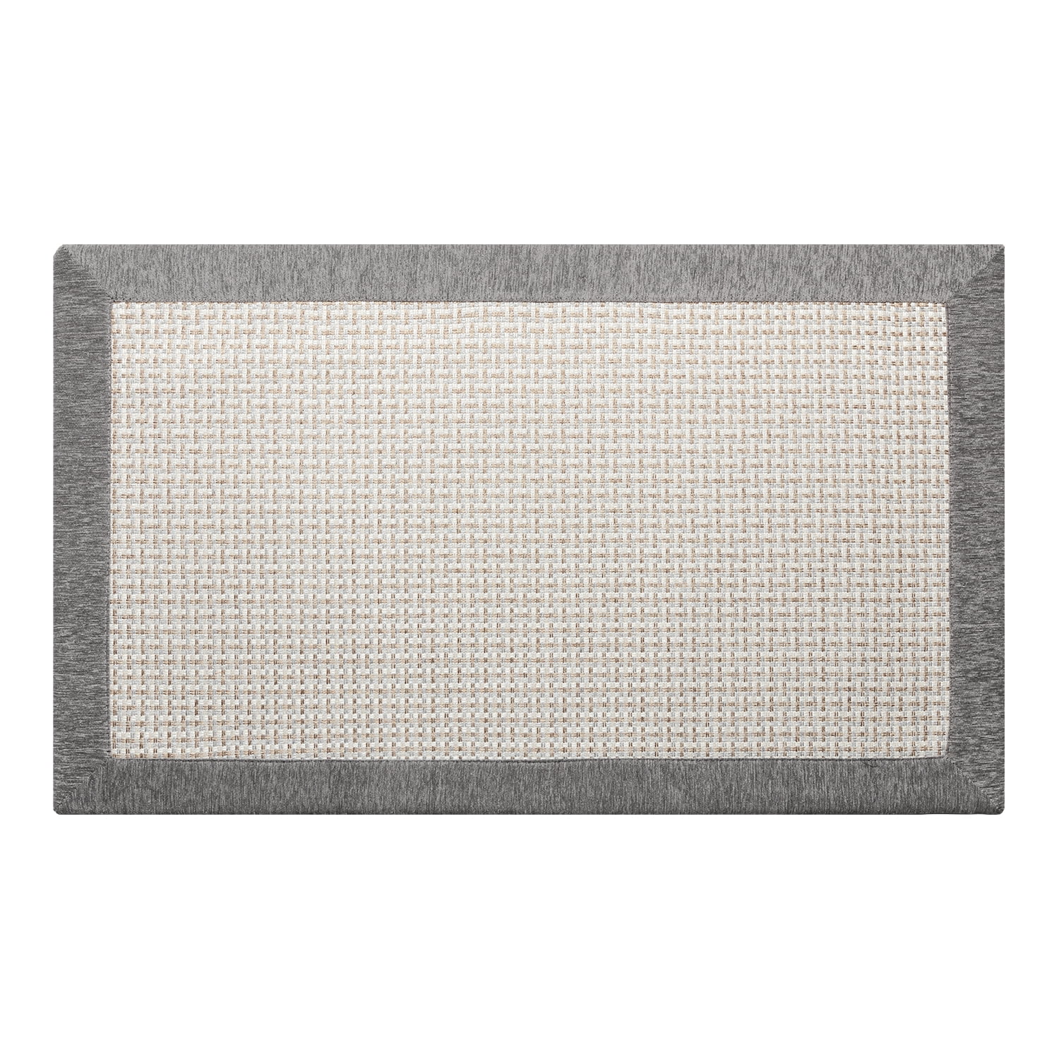 SIXHOME Kitchen Rugs 20"x32" Non-Slip Kitchen Mat, Washable Absorbent Small Throw Rug for Kitchen Floor, Twill Decor Mats in Gray Brown