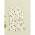 thumbnail image 4 of Musuos 2Pcs Toddler Boy Summer Outfit 6 12 18 24M 3 4Y Sleeveless Tree Print Henley Tank Tops + Shorts Set Clothes for Casual Daily, 4 of 9