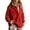 503_Red, variant on YEJIMAN Fall Sweatshirts for Women Sweatshirt Oversized Casual Long Sleeve Button Neck Pullover Tops Fashion Outfits Clothes Women's Sweatshirt Black