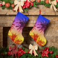 thumbnail image 6 of KLL Palm Trees at Sunset for 18" Christmas Stocking Snowman Xmas Stocking Holiday Christmas Decoration Gifts for Family Kids, 6 of 8