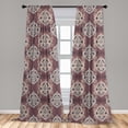 thumbnail image 5 of Ambesonne Vintage Curtains, Botanical Old Fashioned, Pair of 28"x84", Multicolor, 5 of 5