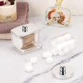 thumbnail image 5 of Tbestmax 2 Pack Qtips Dispenser - Bathroom Organizers and Storage Containers, Plastic Apothecary Jars with Gold Lids for Cotton Swab, Cotton Round Pads, Floss, 5 of 10