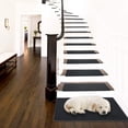 thumbnail image 3 of PURE ERA 2' x 3' Stair Tread Landing Mat Indoor Carpet Doormat Floor Mat Area Rug Self-adhensive Non-slip Back (Black,24 in.x36 in.), 3 of 7
