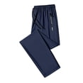 thumbnail image 4 of JULMCOMO Pants for Women Drawstring Elastic Waist Lightweight Joggers Running Athletic Workout Pants With Zipper Pockets Navy L, 4 of 5
