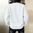 thumbnail image 4 of Binmer Women’s Rainbow Stripe Print Crew Neck Long Sleeve Sweatshirt, Loose Casual Pullover Top ,Sizes S-2XL, 4 of 6