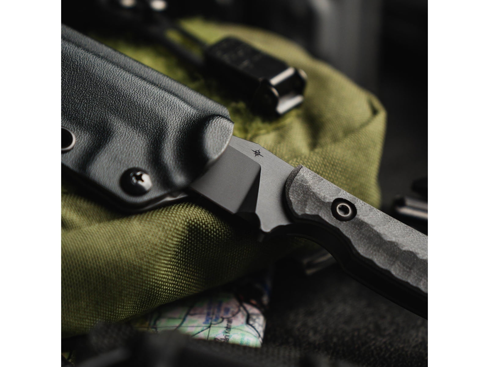 Toor Knives Krypteia S Fixed Blade Knife, 4in, CPM M4 Steel, G10 Handle, SoCom Black, Black Hydro Static