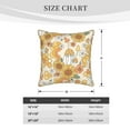 thumbnail image 4 of Kll Groovy Hippie Flower Mushrooms Decorative Throw Pillow Covers Velvet Soft For Couch Sofa Bedroom Living Room Outdoor -18"X18", 4 of 8