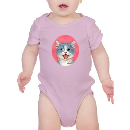 

Surprised Kitten. Bodysuit Infant -Kayomi Harai Designs Newborn
