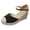 Black, variant on Womens Espadrilles Sandals Closed Toe Wedge Platform Heel Ankle Strap Dressy Casual Summer Beach Shoes