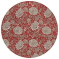 thumbnail image 2 of Addison Rugs Chantille Indoor/Outdoor Transitional Floral Red Washable Round Rug, 8' x 8', 2 of 6