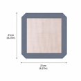 thumbnail image 2 of Silicone Fiberglass Baking Mat, Non Stick Heat Resistant Oven Liner 8.3x8.3 Inch (21x21cm) Gray, Reusable Dishwasher Safe Baking Tray Liner for Oven Cooking, 2 of 6