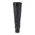 thumbnail image 2 of ZIGI SOHO Womens Black Faux Firm Trim Accent Stripes Buckle Accent Zipper Accent Stephany Round Toe Block Heel Zip-Up Riding Boot 8.5 M, 2 of 4