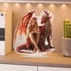 thumbnail image 5 of Uuiauoio Woman and Cheetah Rotatable Acrylic Table Ornament The Ideal Spring Gift for Ideal Gift New Year, Valentine's Day, Ramadan, 5 of 6