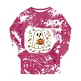 thumbnail image 5 of yboeqw Kids Pajamas for Girls Skeleton Sleepwear 2T 3T 4T 5T 6T 7T 8T Toddler Girls Halloween Long Sleeve Crewneck Pjs Festival Outfit Set(3Y,Hot Pink), 5 of 8