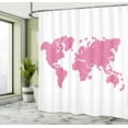 thumbnail image 5 of Ambesonne Earth Shower Curtain, Seasonal Garden, 69"Wx70"L, Hot Pink, 5 of 5