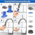 thumbnail image 5 of 6 Pcs M18.5 Tampon Robinet Aérateur+2 Pcs de Clé de Retrait d'Aérateur, Remplacement de Salle de Bain Ou Cuisine 18.5 mm Restricteur à Brancher, et Tampon Aérateur, 5 of 5
