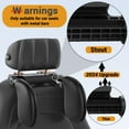 thumbnail image 2 of OhhGo Car Neck Headrest Pillow, 360 Degree Adjustable Cushion Seat Support Head Pillow Restraint Both Side Sleeper Neck Pillow Memory Foam for Kids Adults, Travel Car Sleeping (Black), 2 of 12