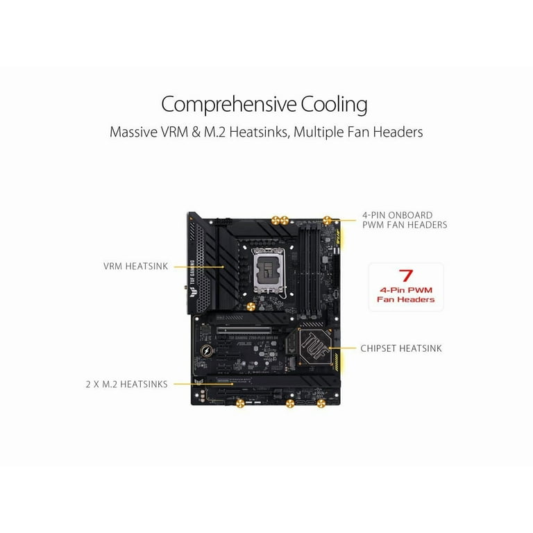 ASUS TUF Gaming Z790-Plus WiFi D4 ATX Motherboard, Intel LGA1700