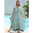 thumbnail image 4 of Women's Plus Size Kaftan Dress – Plus Size Maxi Dress Moo Moos Beach Cover Up,Bathing Suit Cover-Up Loungewear, 4 of 10