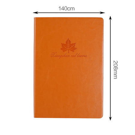 Korean Style Notebook A5 PU Leather Cover Notebook Notepad Office School Supplies Stationery Daily Memos Journal