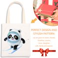 thumbnail image 4 of Bolsa Beijing 2022 Bolso de hombro de lona Mascota Bing Dwen Dwen Bolsos de compras Ehuebsd Nuevos Originales, 4 of 9