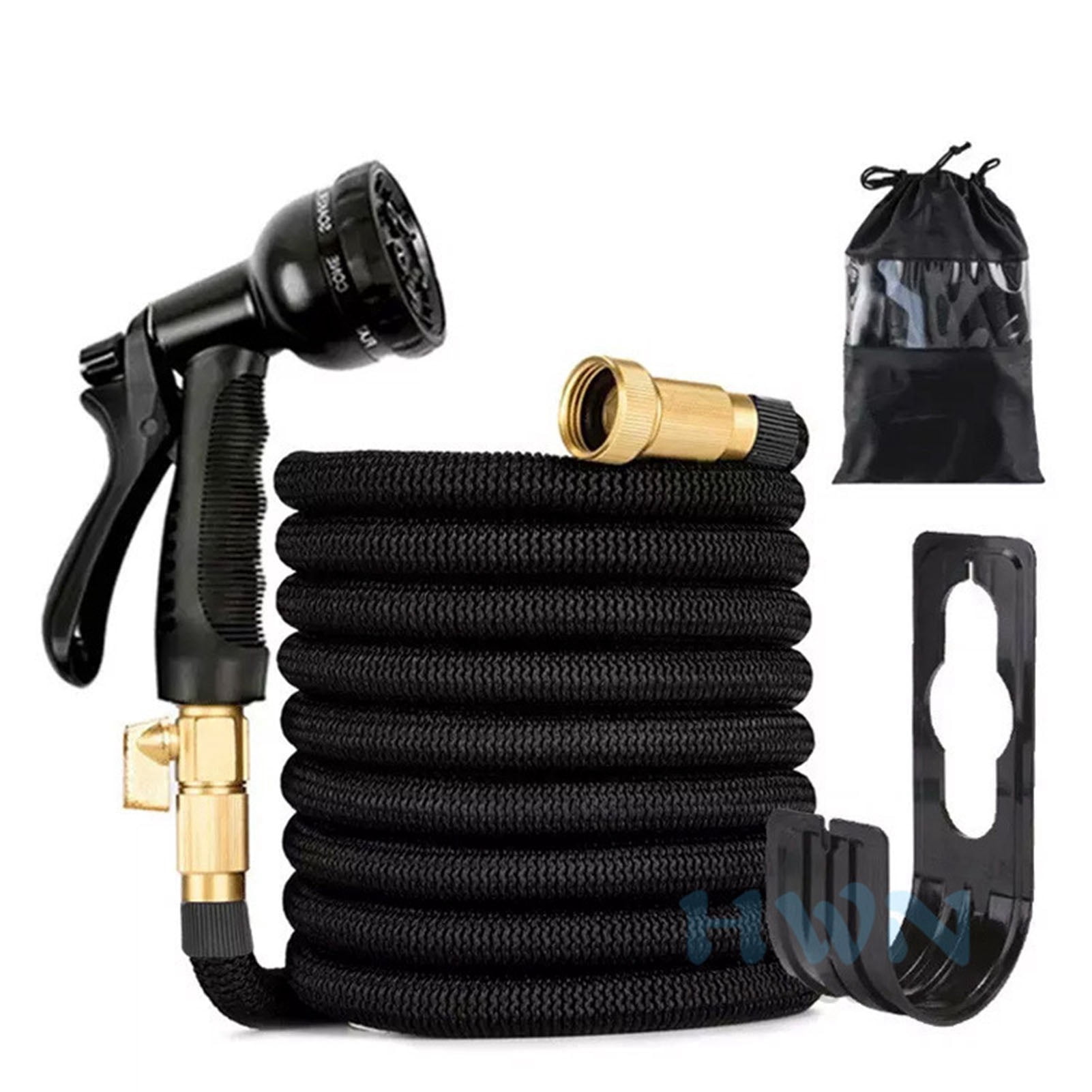 Garden Watering Hose 3x Expandable 7.5m Leakproof with High Pressure Spray Nozzle Pipe for Car Washing Plant Irrigation US