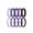 Pack A: Purple Heather, Liberty, Prism Violet, Galaxy, Black, variant on ThunderFit Silicone Rings for Her - Mix Women's Silicone Wedding Rings, 1.8mm Thick Rubber Engagement Rings Braided & 4mm Classic Rings Combo