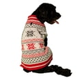 thumbnail image 1 of Holiday Time Red Moose Fair Isle Dog Sweater, 1 of 2