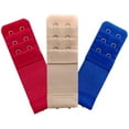 thumbnail image 2 of TELOLY 2 Pcs Bra Extender,3.8" Three-Row and Two-Button Bra Strap Extender,Rust-Resistant Stainless Steel Clasps Bra Band Extension Strap,Beige, 2 of 2