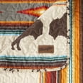 thumbnail image 6 of Carstens, Inc. Western Aztec Country Bedding Set, Southwestern Microfiber Quilt Set, Wrangler Western Stripe, Twin, 6 of 6