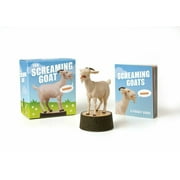 Screaming Goat Figurine Book Desktop Goat Statue Makes Screaming Noise Mini Goat