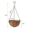thumbnail image 1 of Pot de Fleurs Portable Panier Suspendu en Noix de Coco, 1 of 9