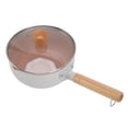 thumbnail image 4 of Milk Pot, Even Heating Small Saucepan Healthy Stick Proof Multi Functional Easy Cleaning  For Induction Stove White,Blue, 4 of 8