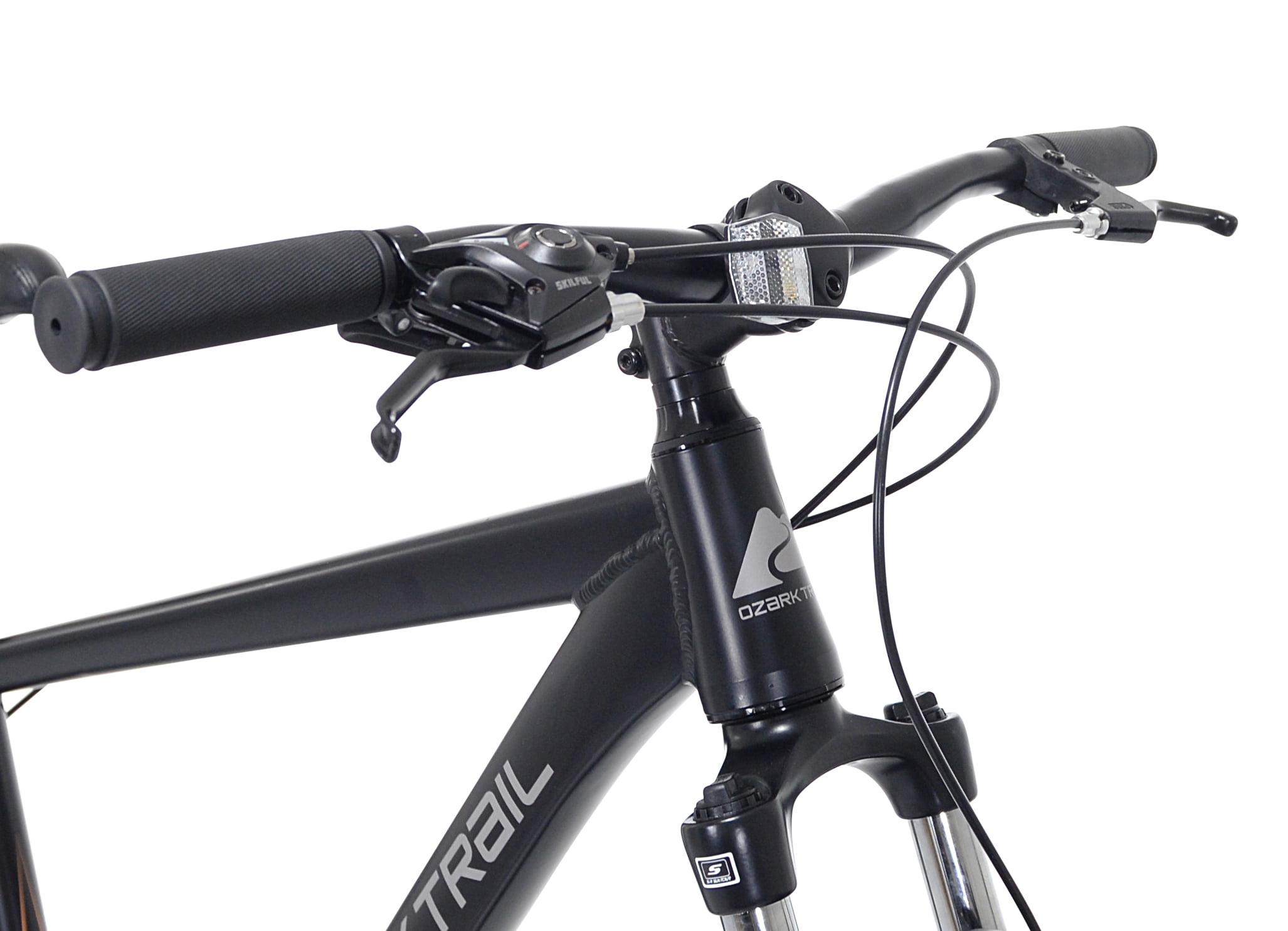 Ozark Trail Vibe Mountain Bicycle, 27.5" Wheels, Medium Frame, Fits Riders 5'3" - 5'8", Black, Adult
