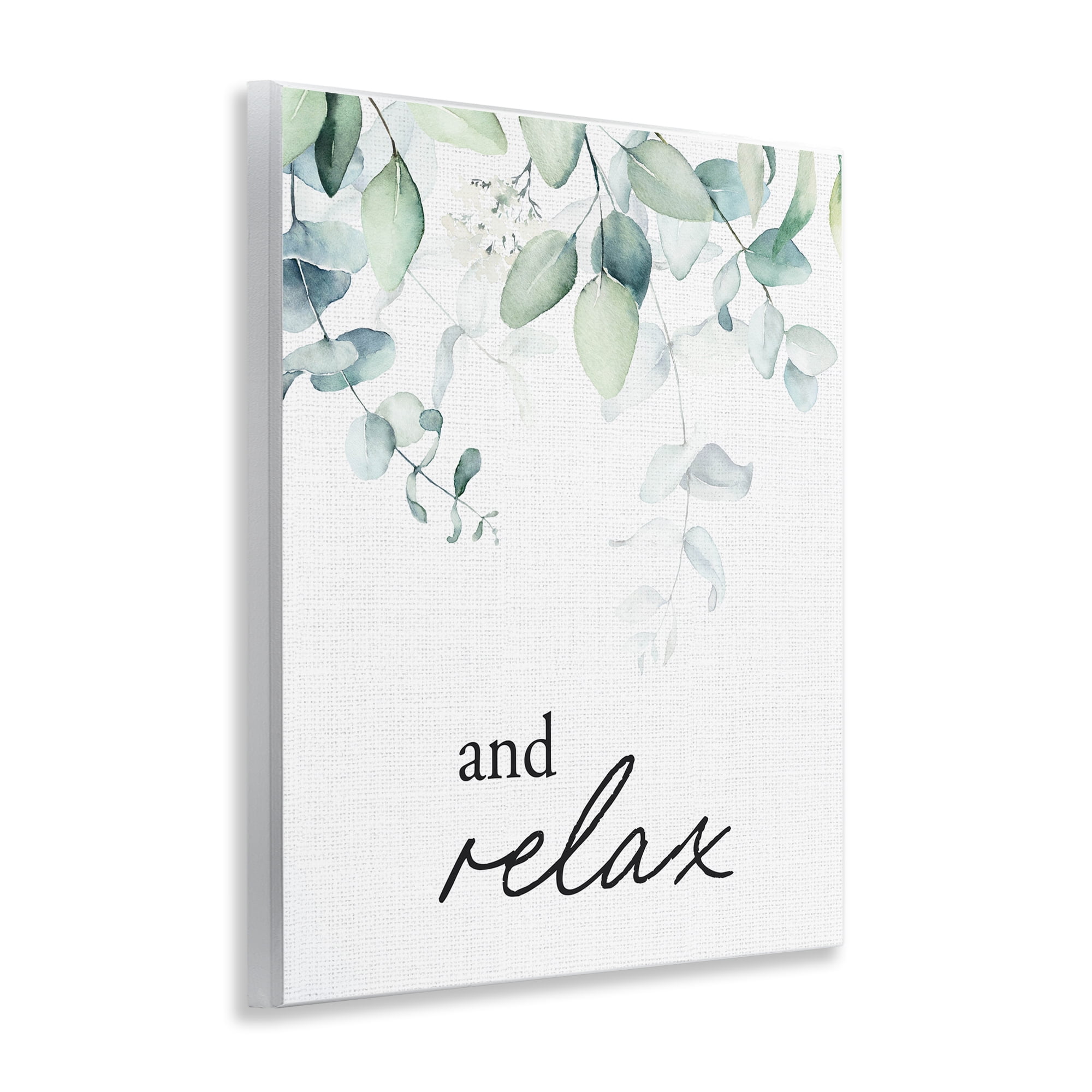 And Relax Minimal Herbs Wall Plaque Art, design by Lettered and Lined