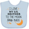 thumbnail image 3 of Inktastic I Love My Lil Brother To The Moon and Back Boys or Girls Baby Bib, 3 of 4
