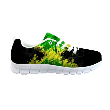 

Jamaica Flag Pattern Shoes Spring Women Sneakers Travel Flats Fashion Girls Mesh Shoe Casual Zapatos Mujer Custom Design
