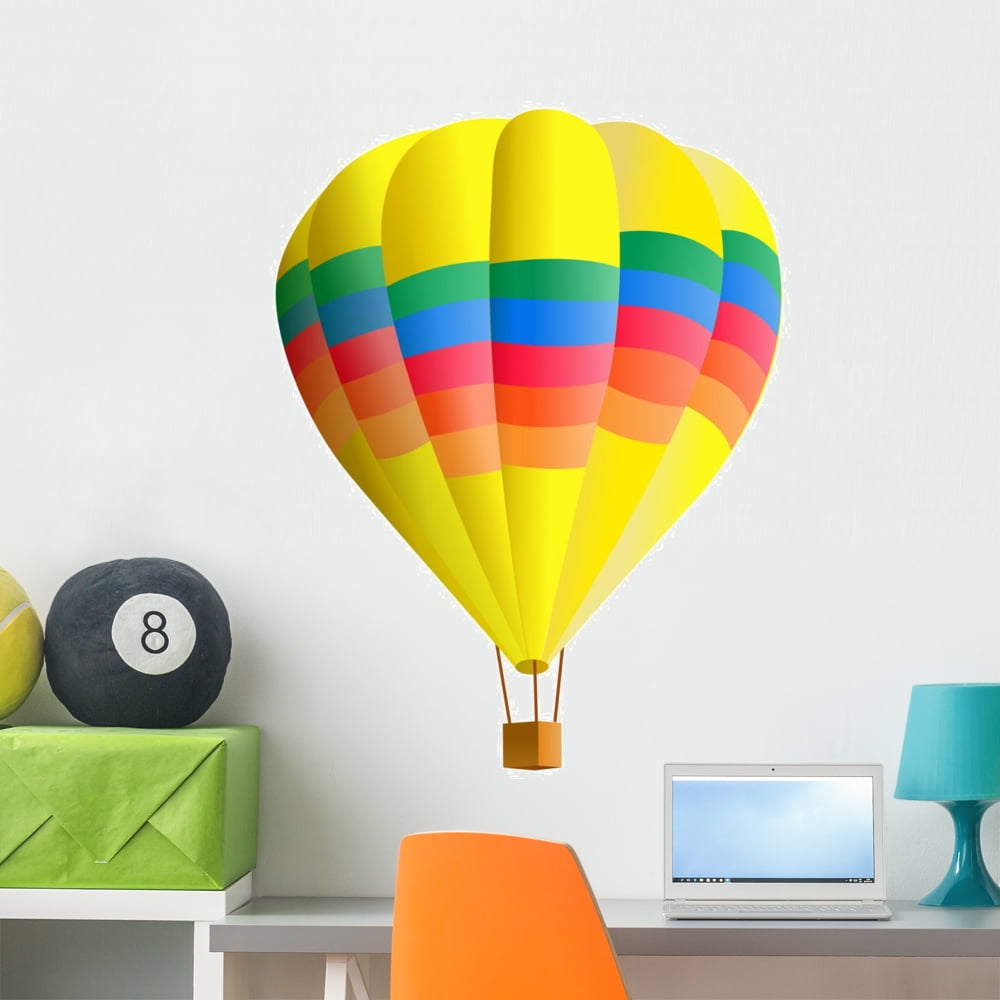 Hot Air Balloon Wall Mural by Wallmonkeys Peel and Stick Graphic (36 in