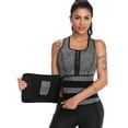 thumbnail image 4 of MISS MOLY Sweat Neoprene Sauna Suit Tank Top Vest with Adjustable Shaper Waist Trainer Belt, 4 of 6