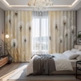 thumbnail image 2 of Spring Dandelion Blackout Curtains for Bedroom/Living Room, Pinch Pleated Black Out Curtains, Watercolor Botanical Flowers Plants Room Darkening Window Drapes with Hooks 2 Panels, 39"x70", 2 of 8