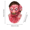 thumbnail image 2 of Fiudx Máscara de Terror de Halloween, Diseño Extraterrestre Doble, Látex Realista y Aterrador, Ideal para Cosplay, Fiestas y Representaciones Teatrales. Tamaño: 40 X 30 X 30 Cm., 2 of 6