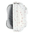 thumbnail image 4 of No Boundaries Women’s Hands Free Puffy Mini Backpack, Ivory Floral, 4 of 5