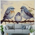 thumbnail image 4 of Fenyluxe Birds Branch Baby Bird Tapestry Wall Hanging for Bedroom Dorm Decoration - Short Plush Fabric, Easy to Hang - Multi-Functional Decor 60x50inch, 4 of 6